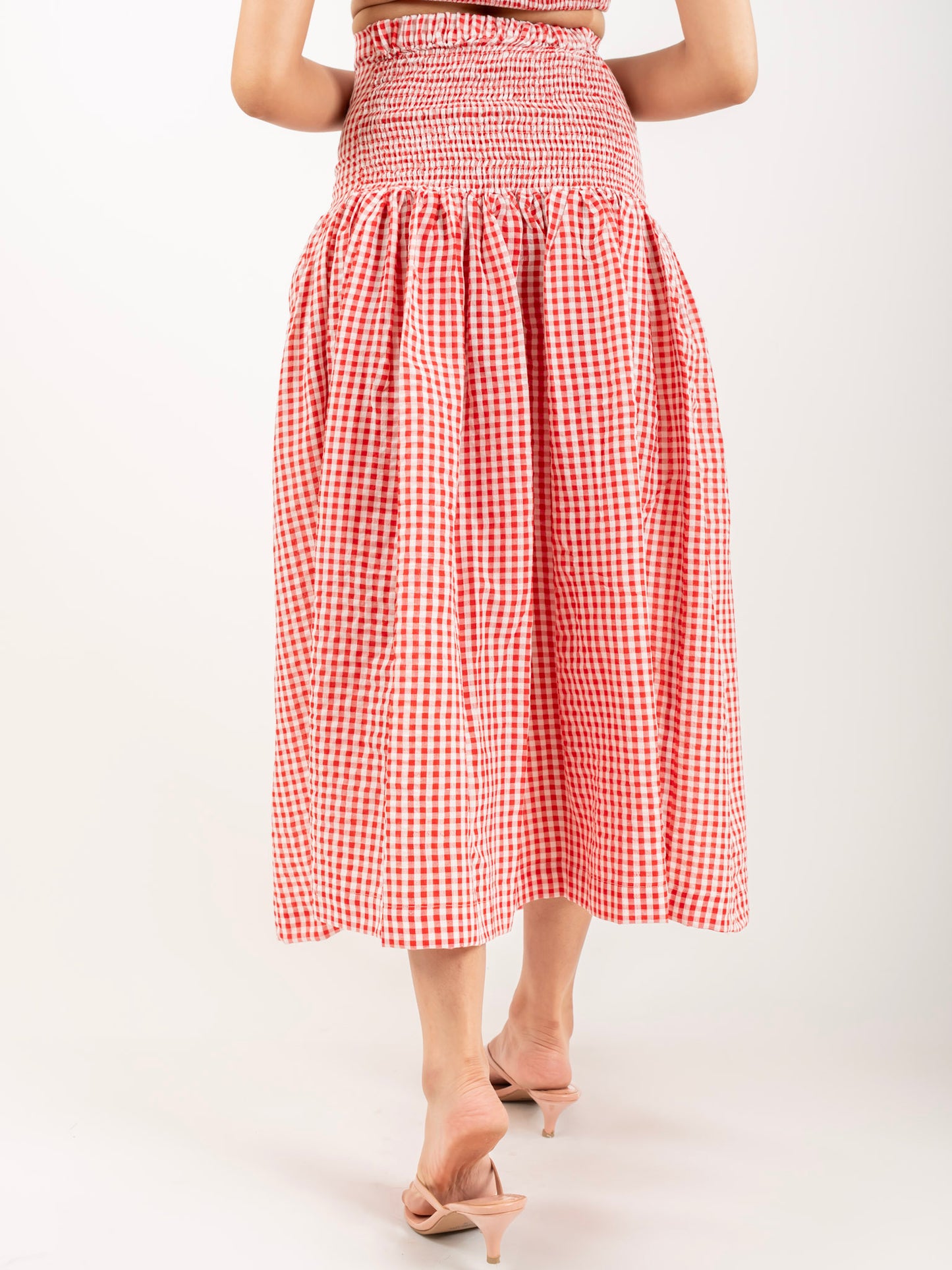 MONOMEE KYLIE GINGHAM SKIRT