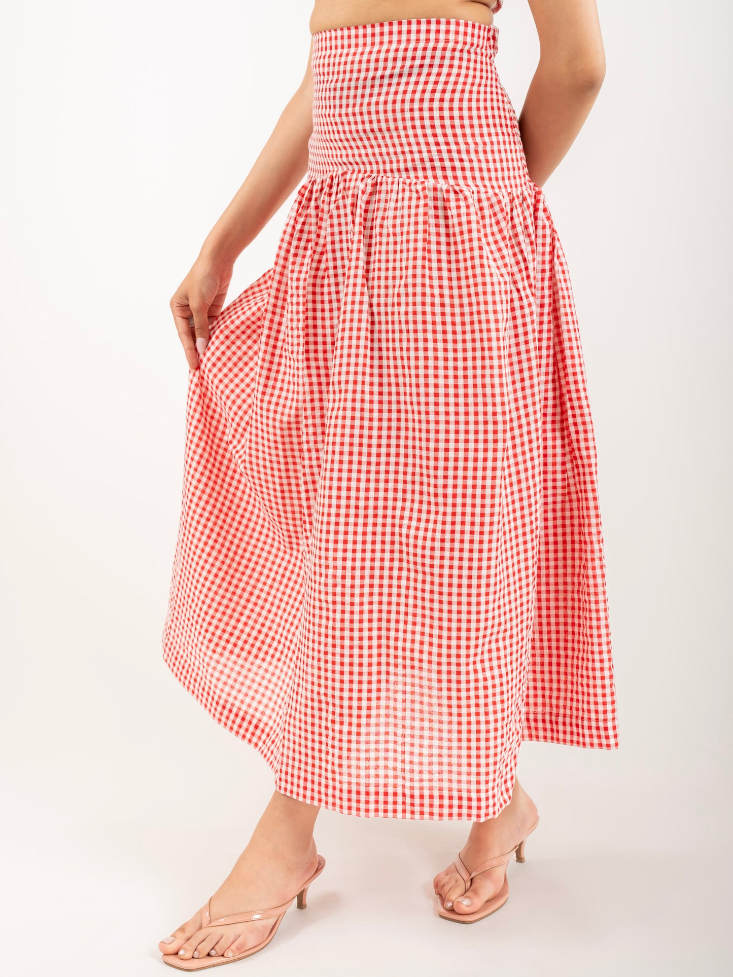 MONOMEE KYLIE GINGHAM SKIRT