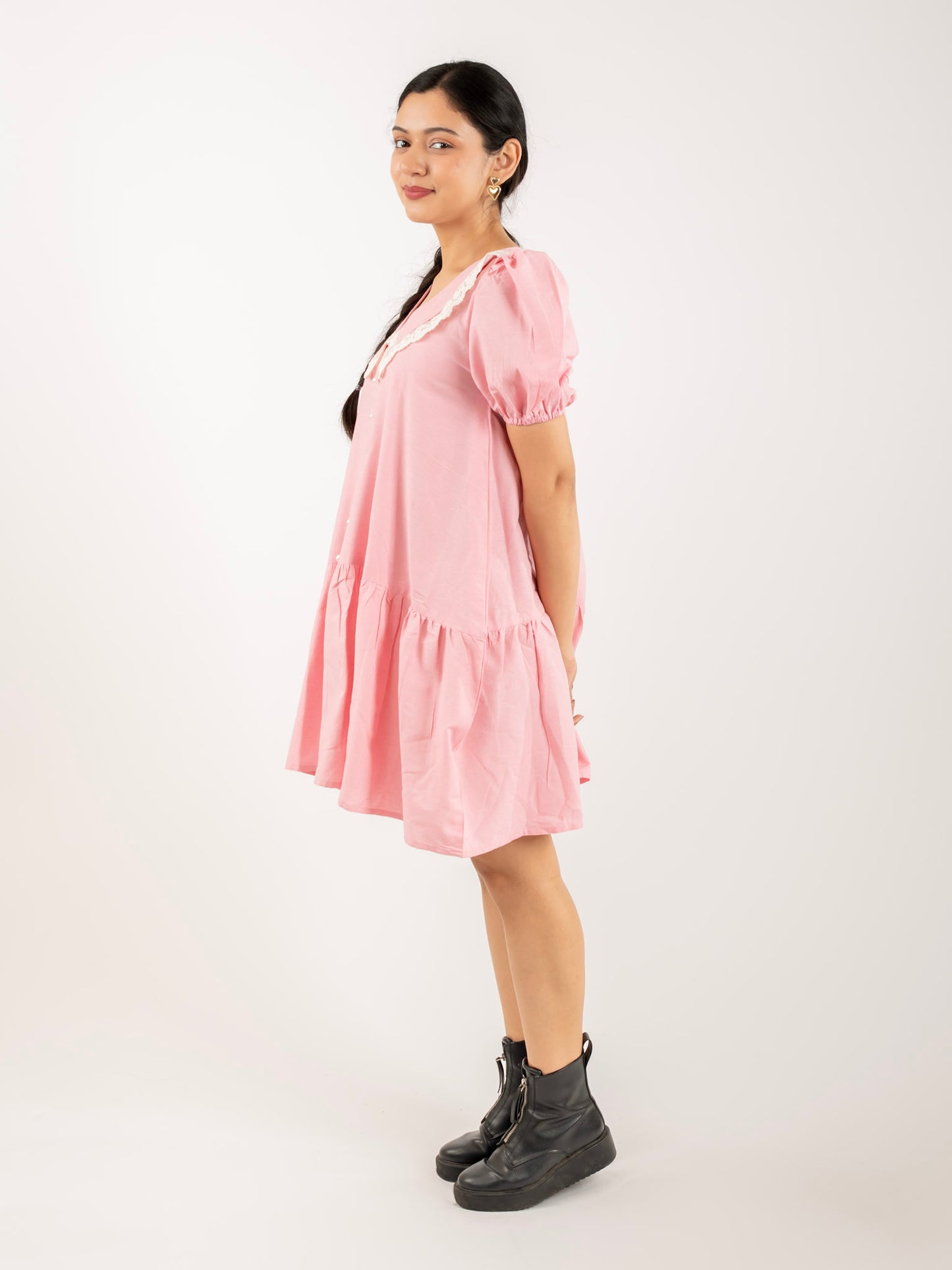 MONOMEE ABIGAIL PETER PAN COTTON DRESS