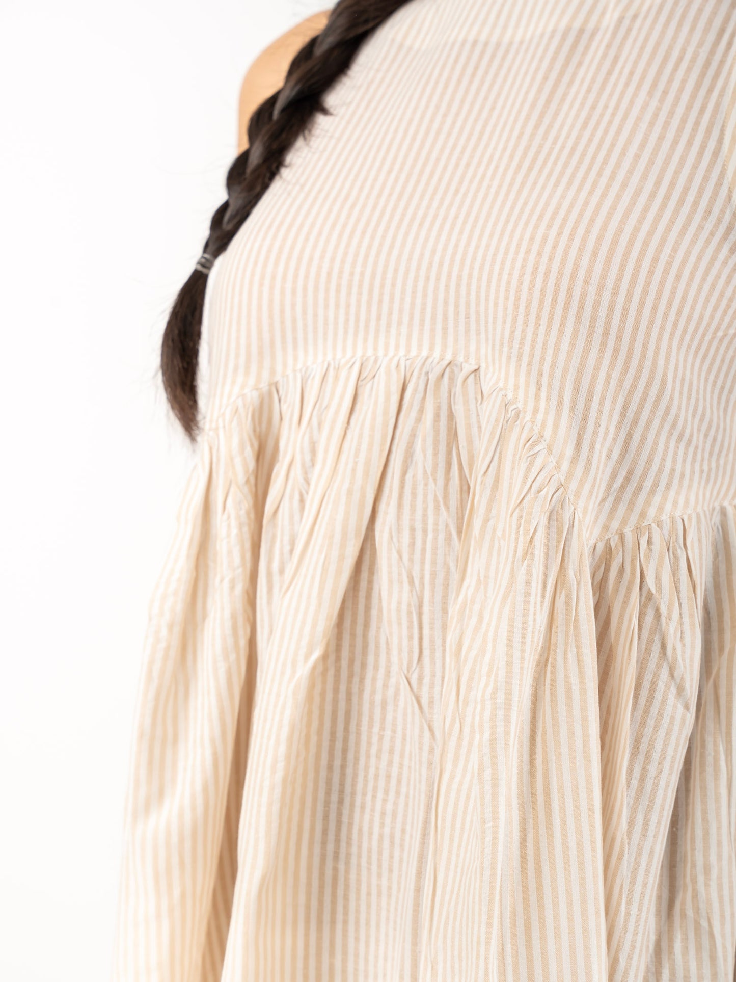 MONOMEE GLORIA STRIPED MINI DRESS