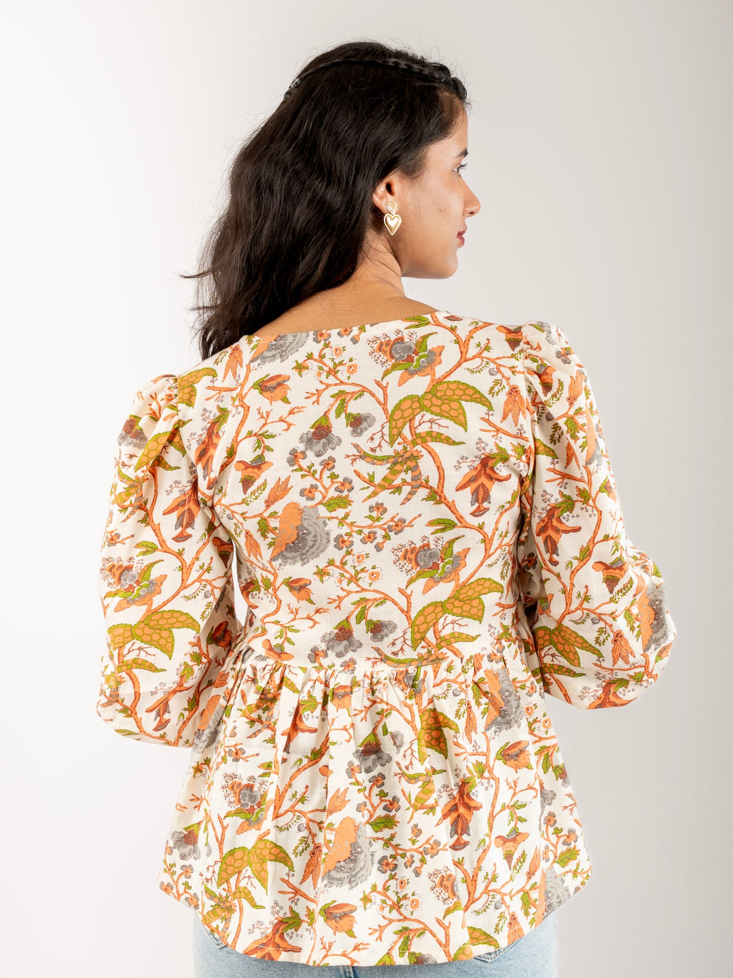 MONOMEE JULIA FLORAL COTTON TOP
