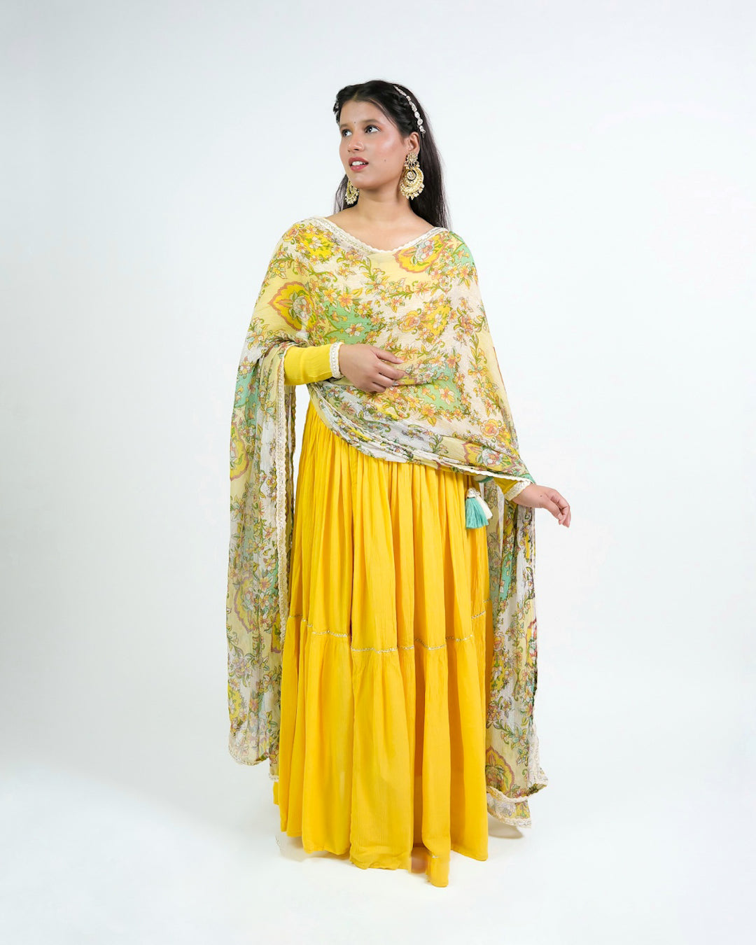 ADVIKA TIERED LEHENGA SET