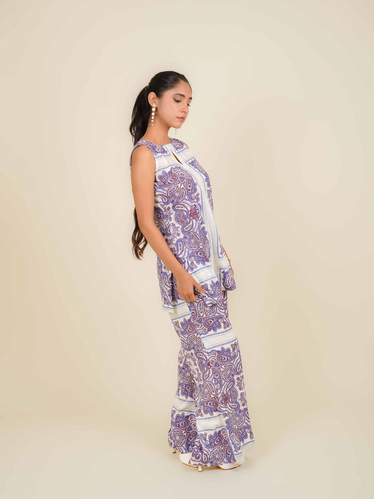 MONOMEE DEMI PAISLEY PRINT BOHO CO-ORD SET