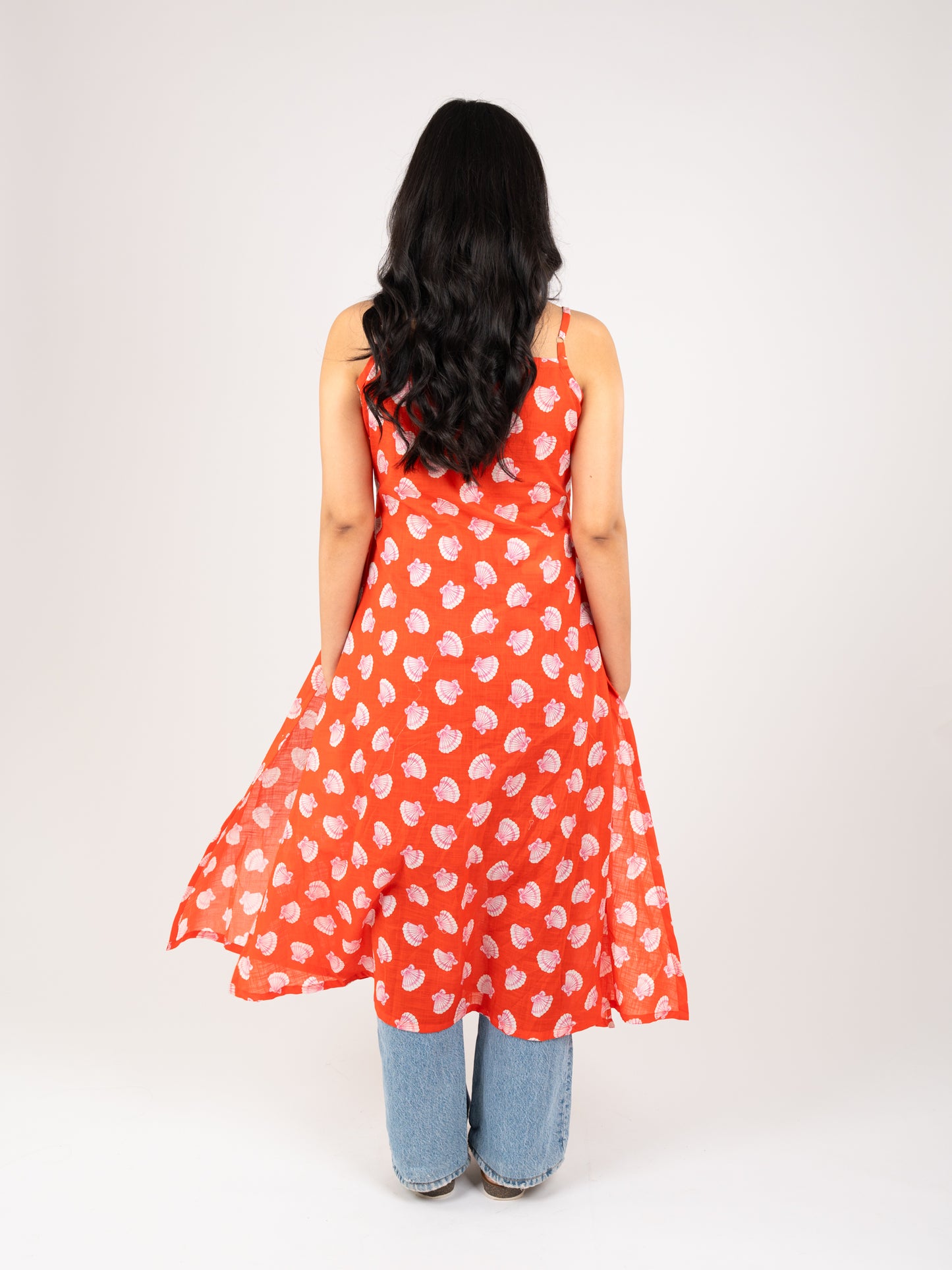 MONOMEE MISHKA SCARLET RED PRINTED KURTI