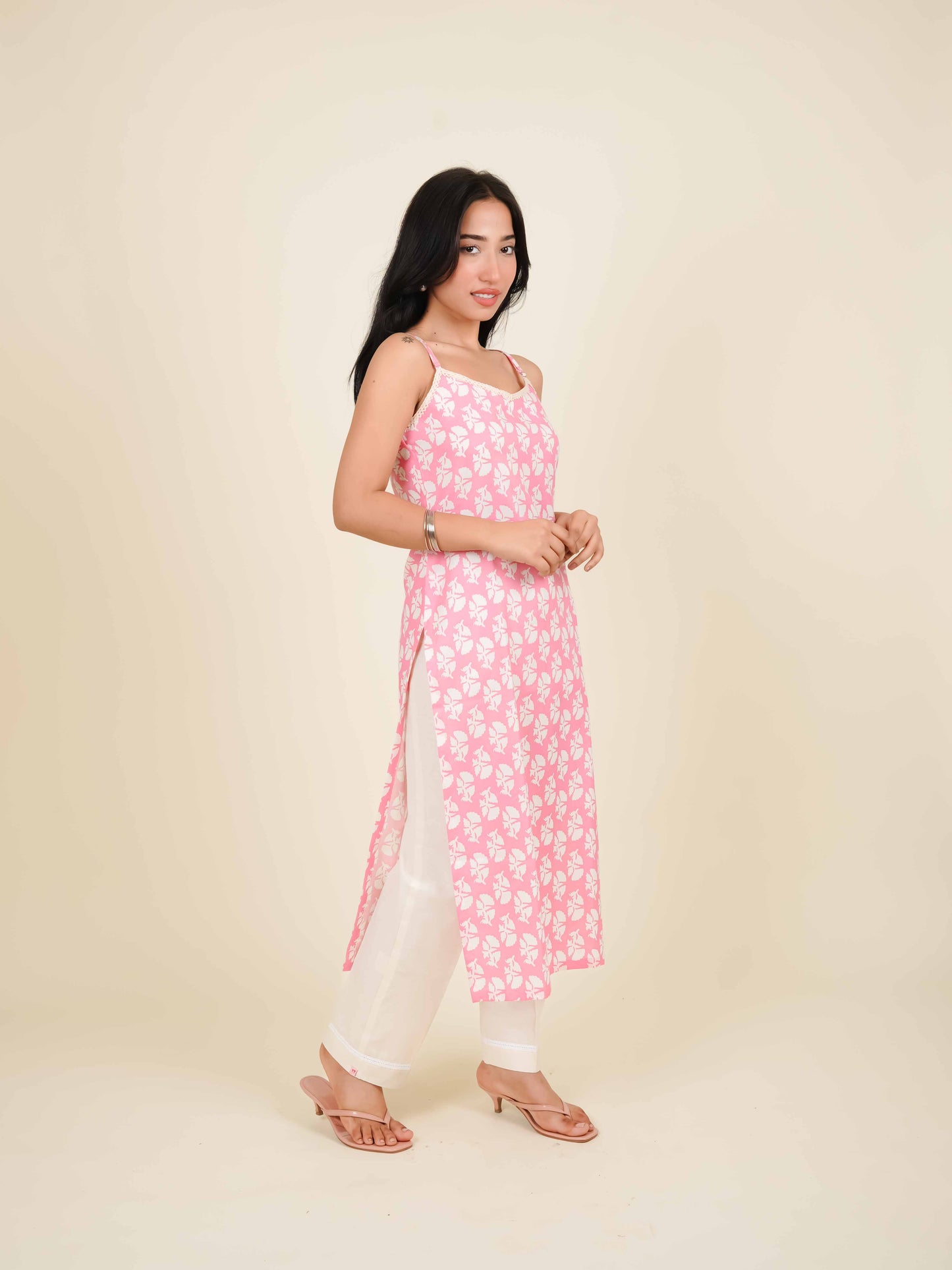 MONOMEE ANAMIKA PINK STRAIGHT KURTA