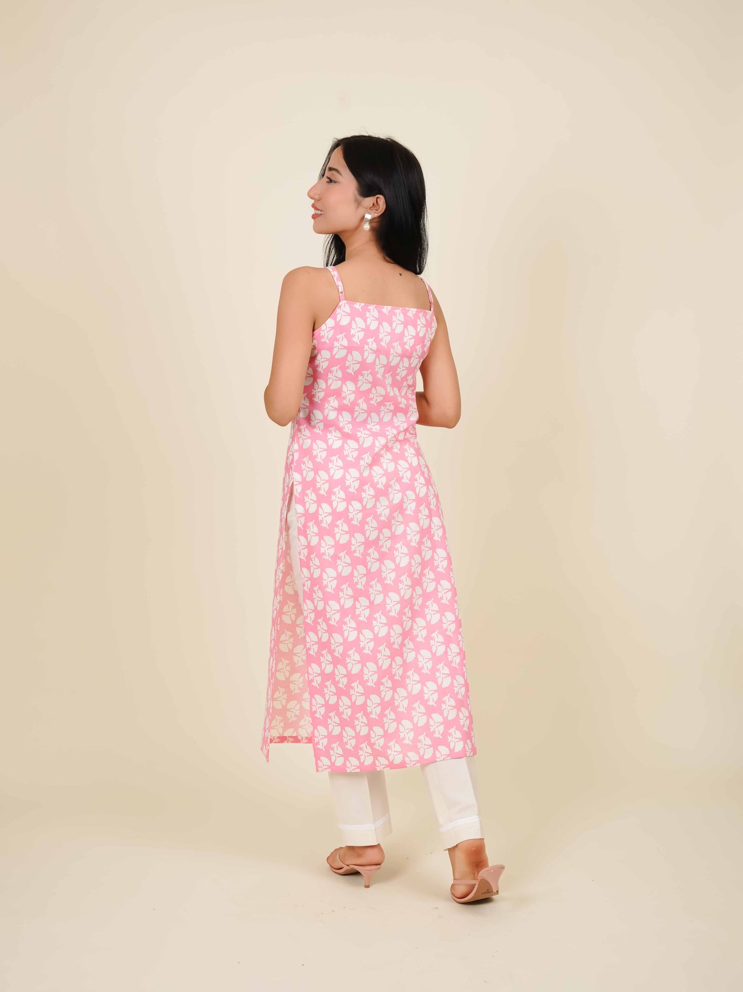 MONOMEE ANAMIKA PINK STRAIGHT KURTA