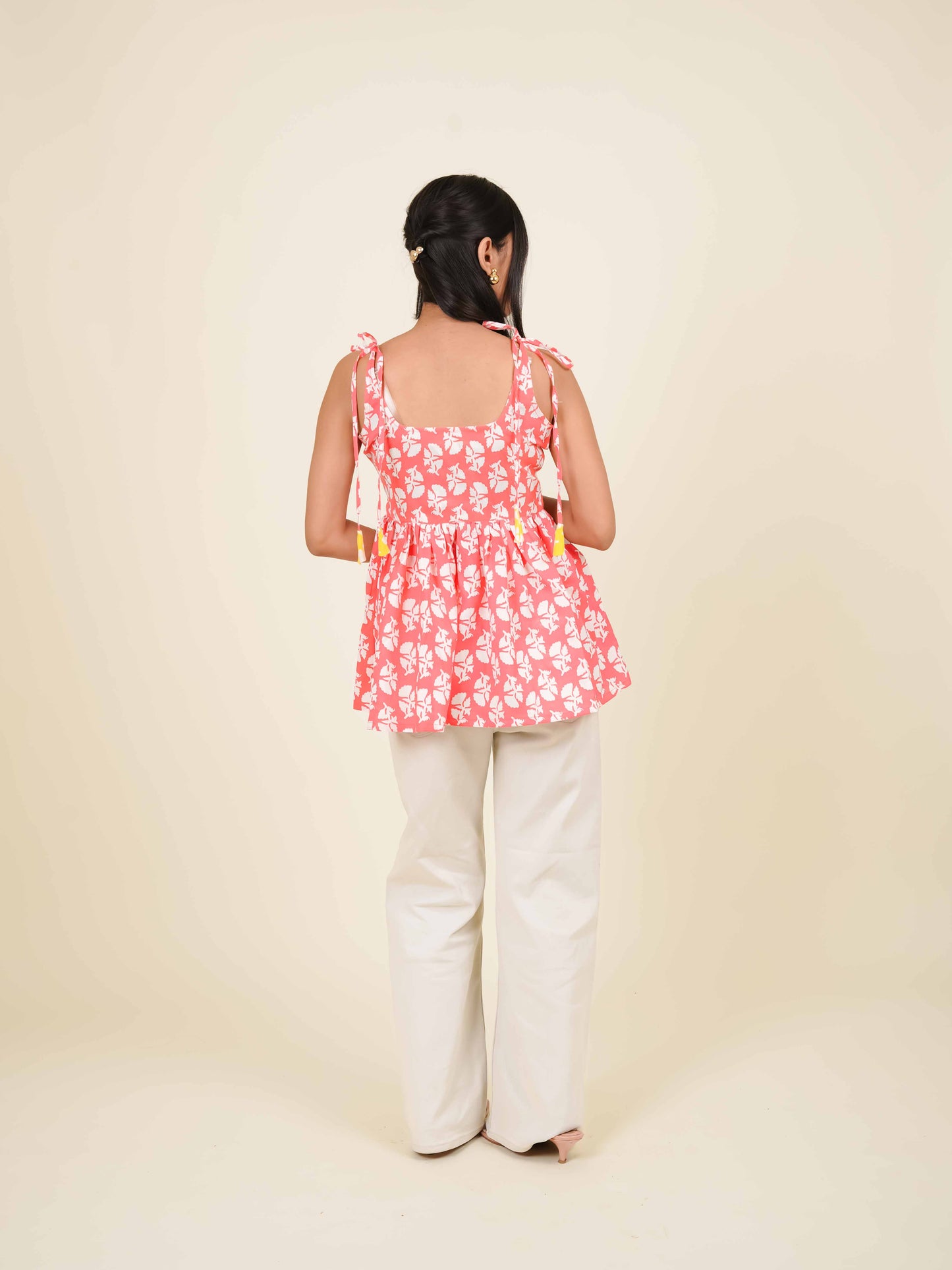 MONOMEE HALLII BOW TIE SHORT KURTI