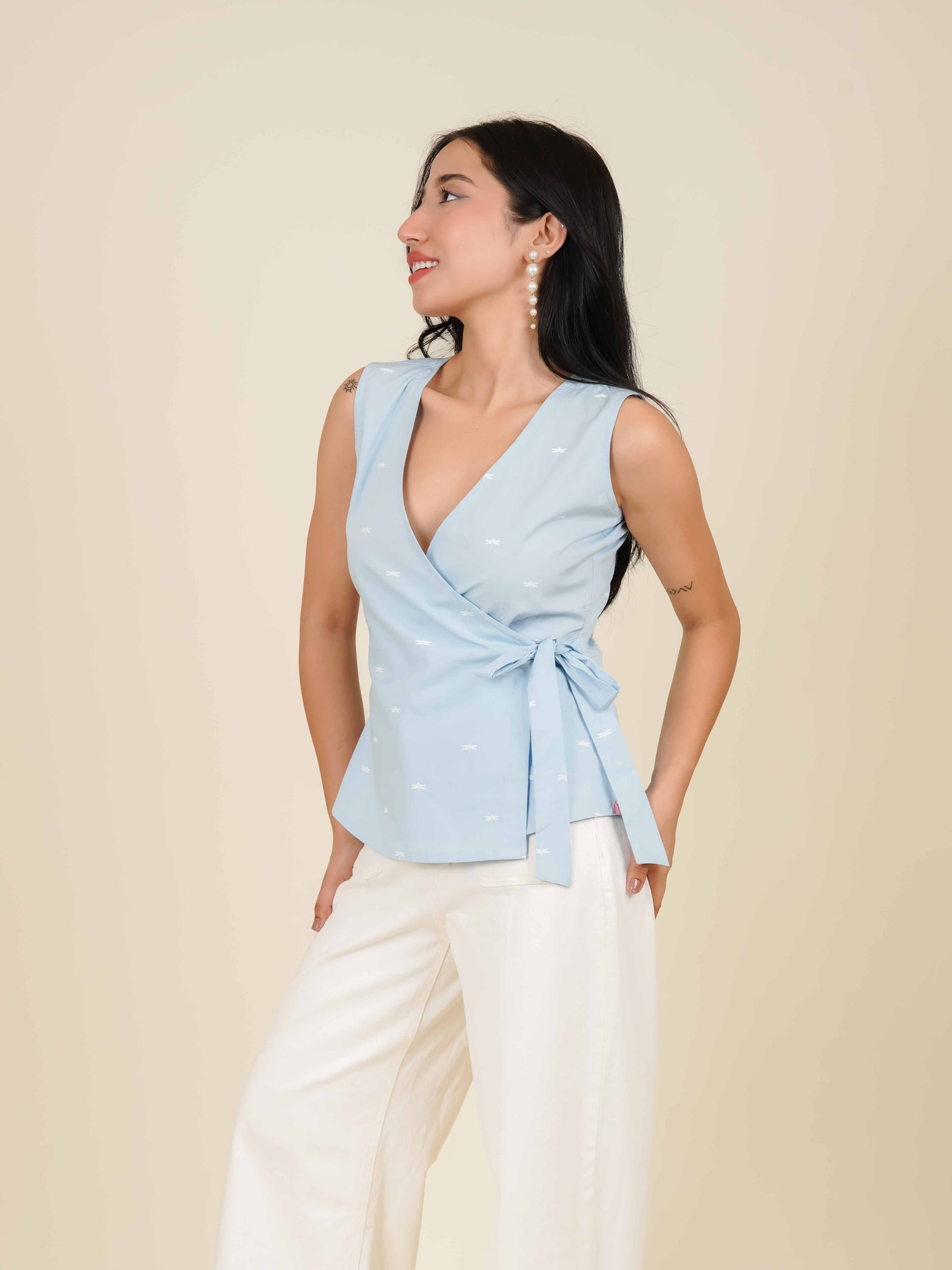 MONOMEE KIKKI DRAGONFLY WRAP TOP