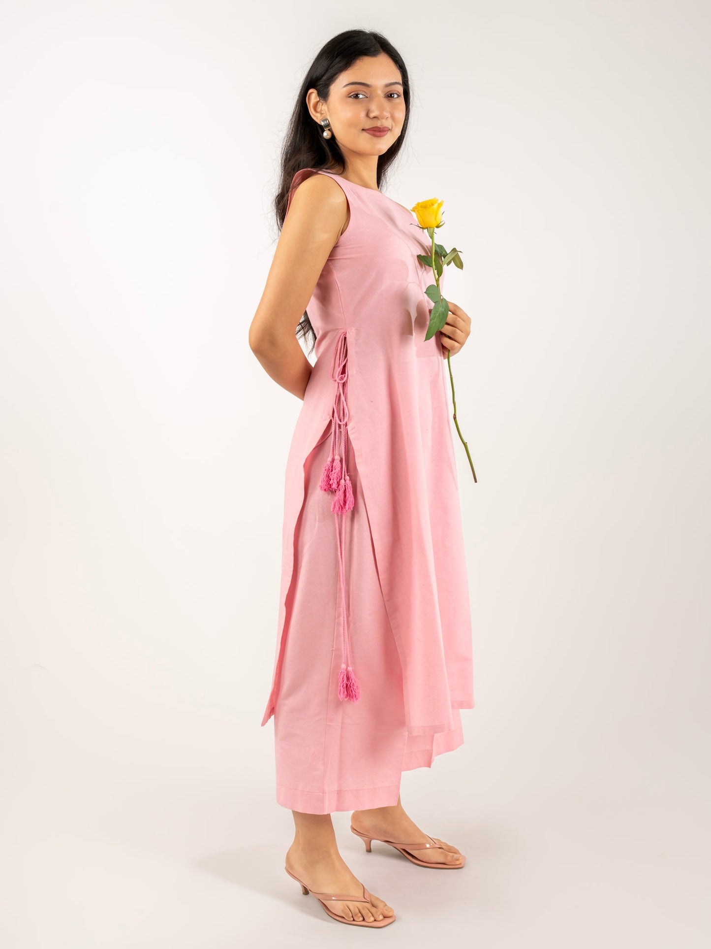 MONOMEE GIVA PINK KURTA SET