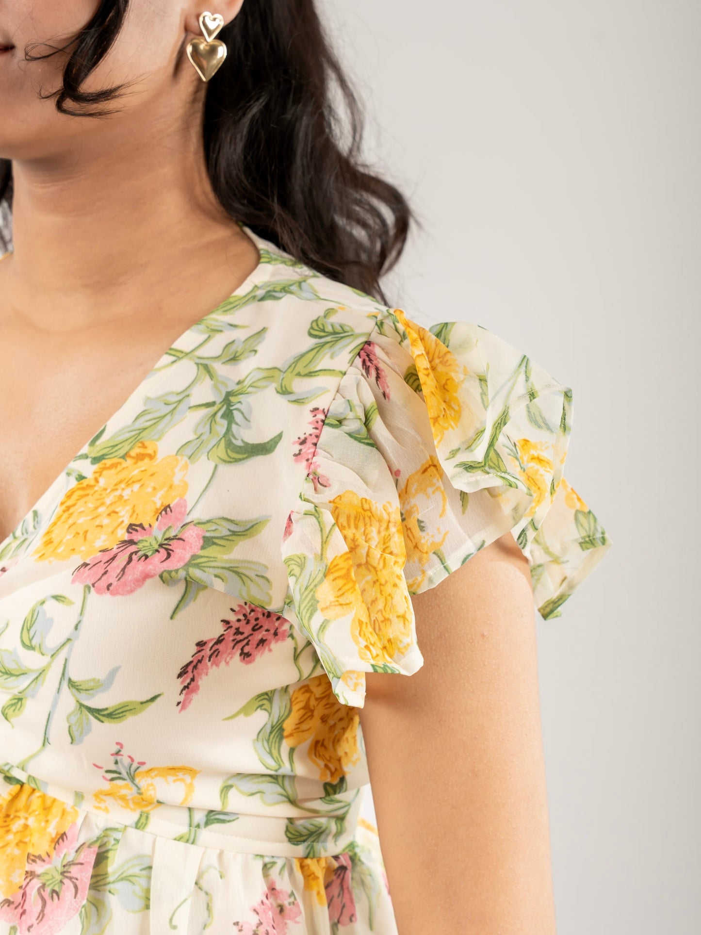 MONOMEE PERDITA GEORGETTE FLORAL TOP