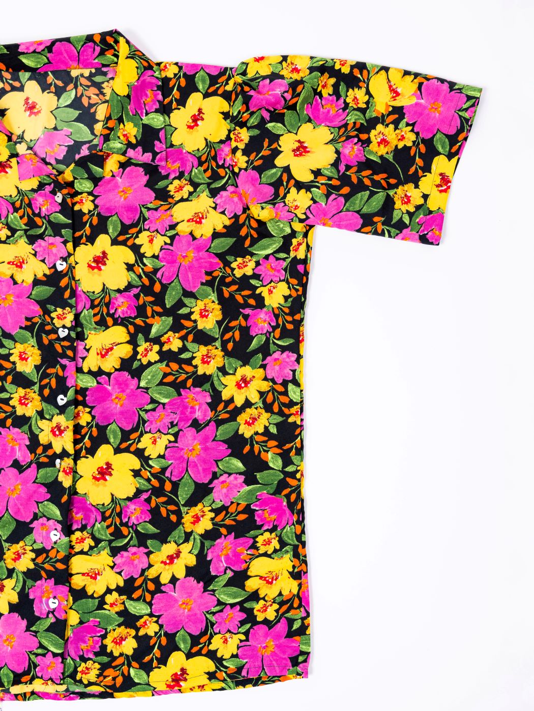AURORA BLACK FLORAL SHIRT