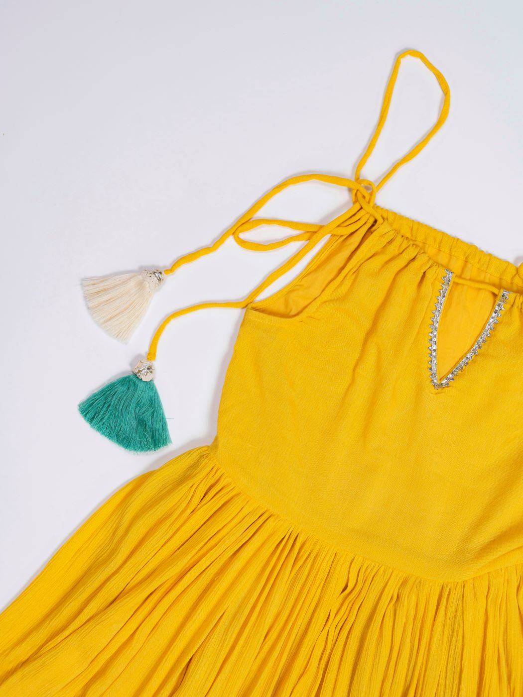 VARENYA GATHERED HALTER NECK DRESS