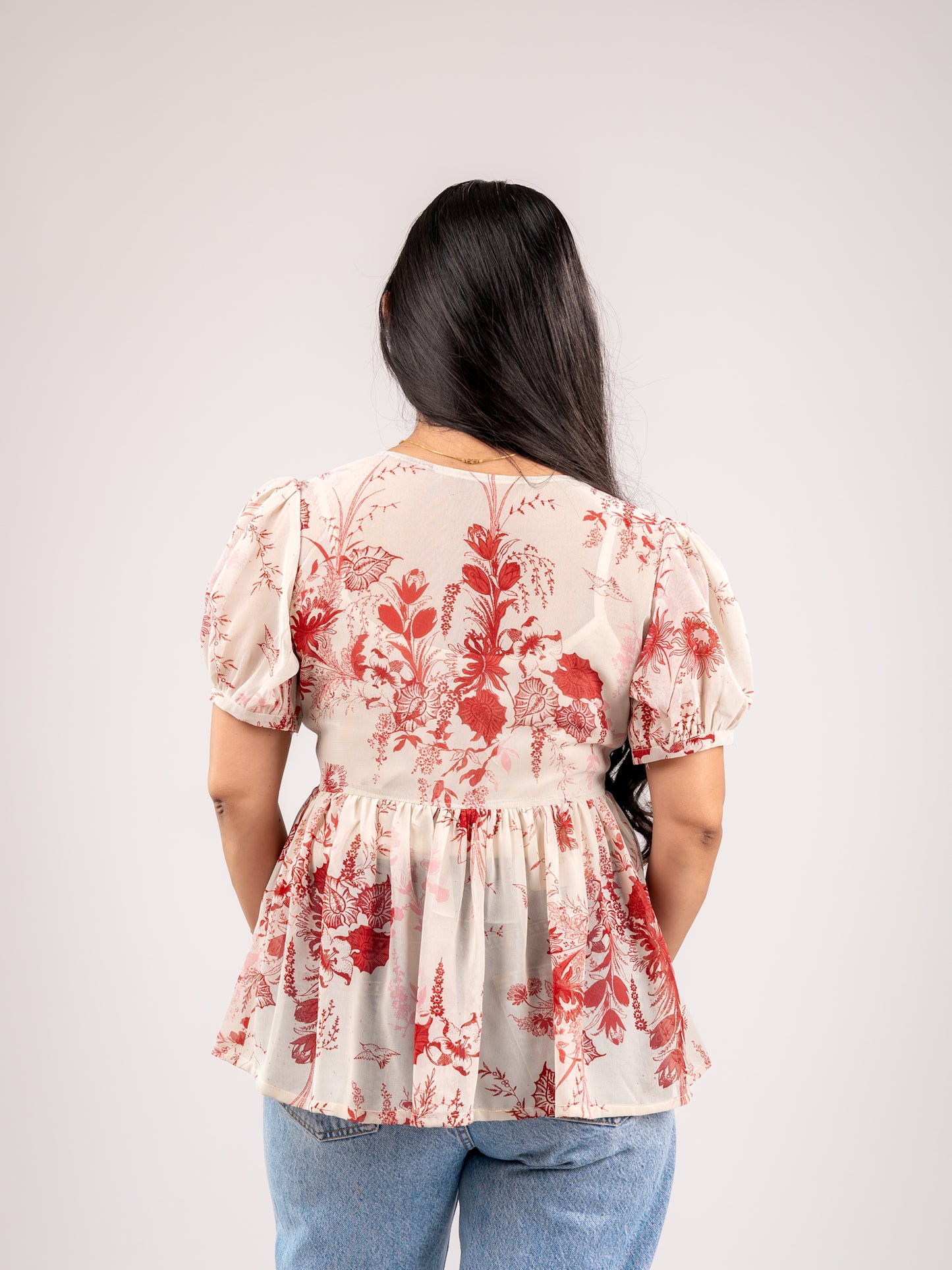 JENNIE FLORAL TOP WITH SLIP