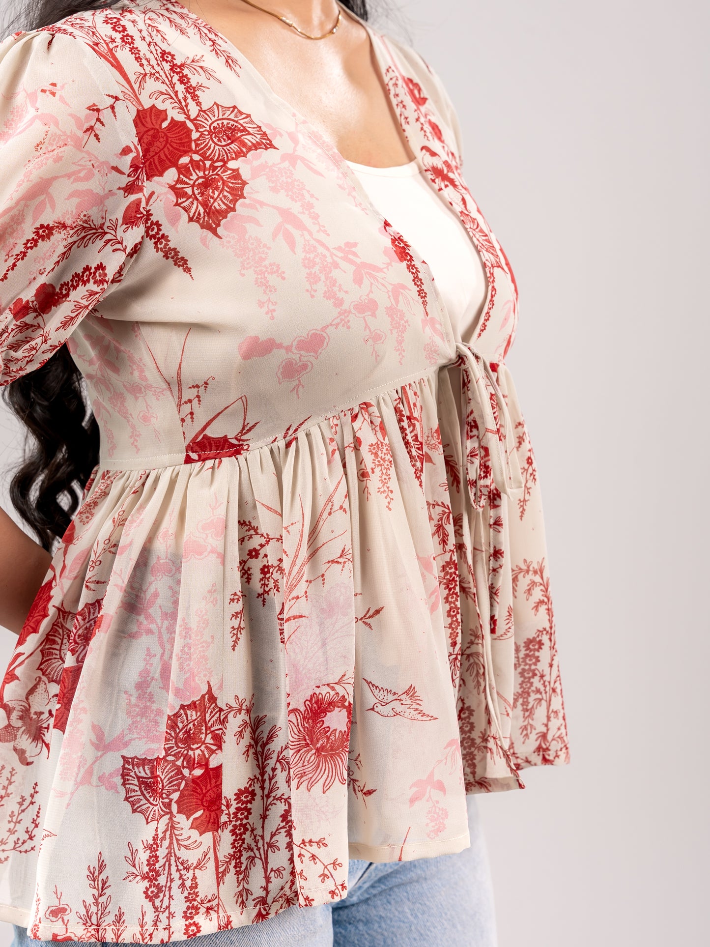 JENNIE FLORAL TOP WITH SLIP