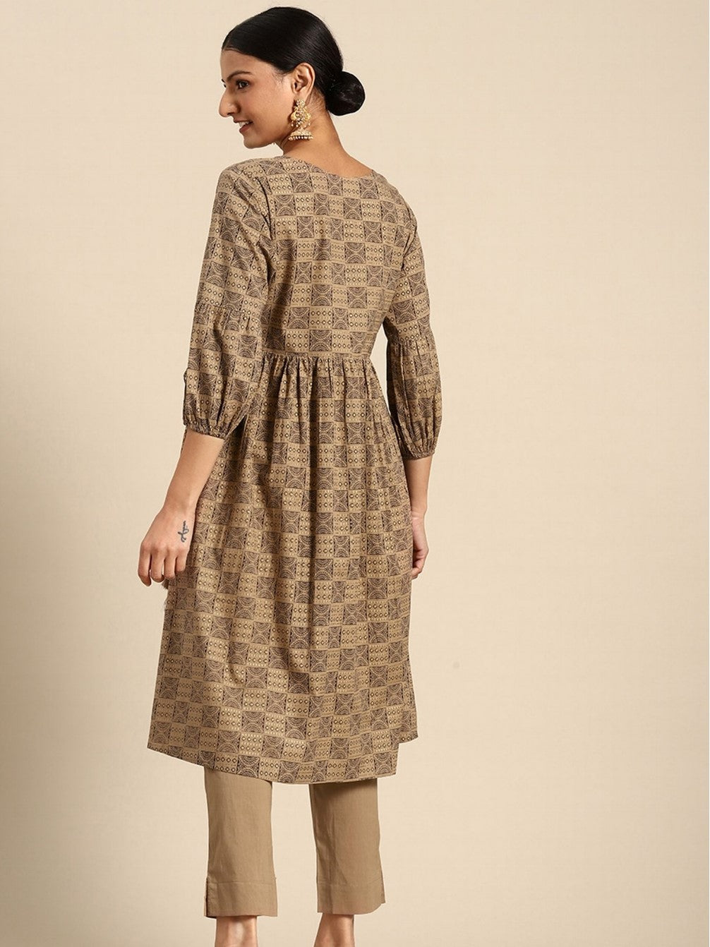MAHAK BROWN KURTA SET
