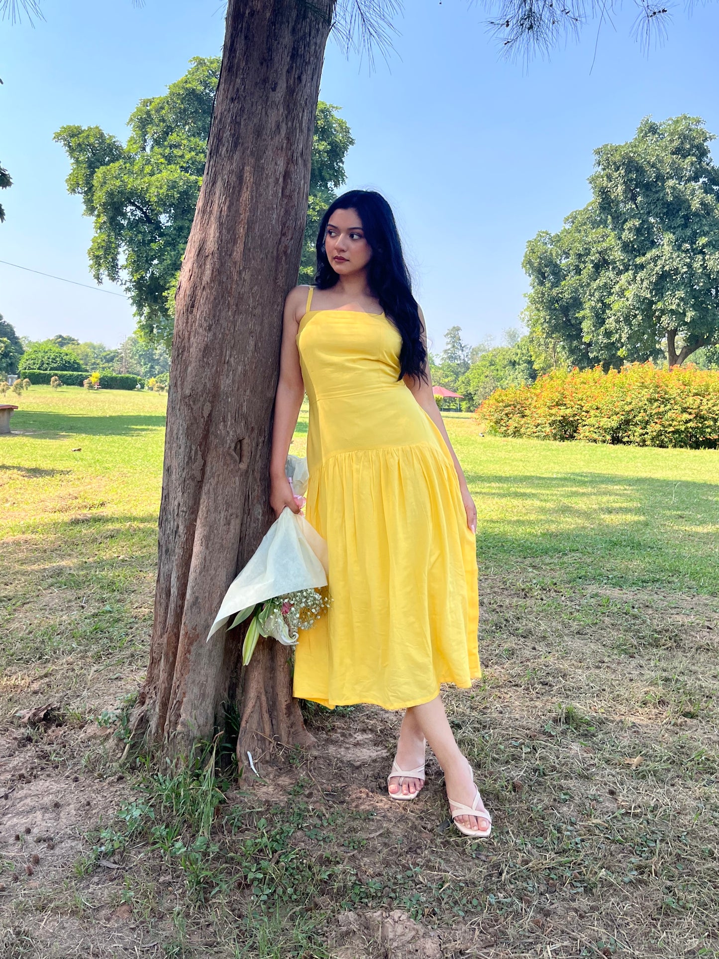 MONOMEE LADY SUNFLOWER DRESS