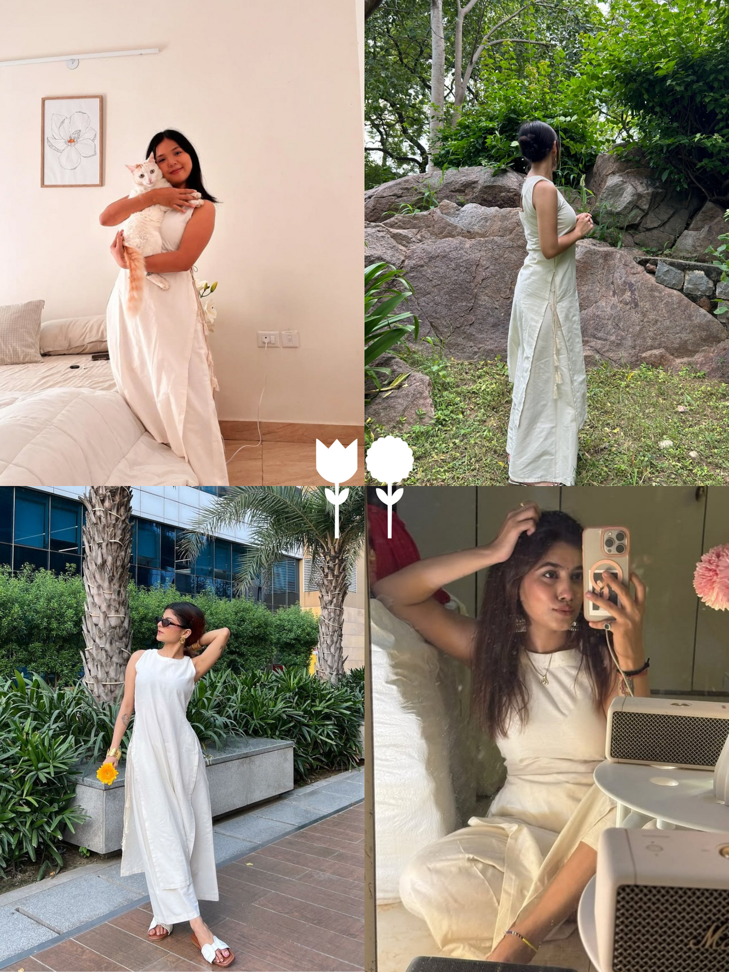 MONOMEE ANIKA OFF-WHITE KURTA SET