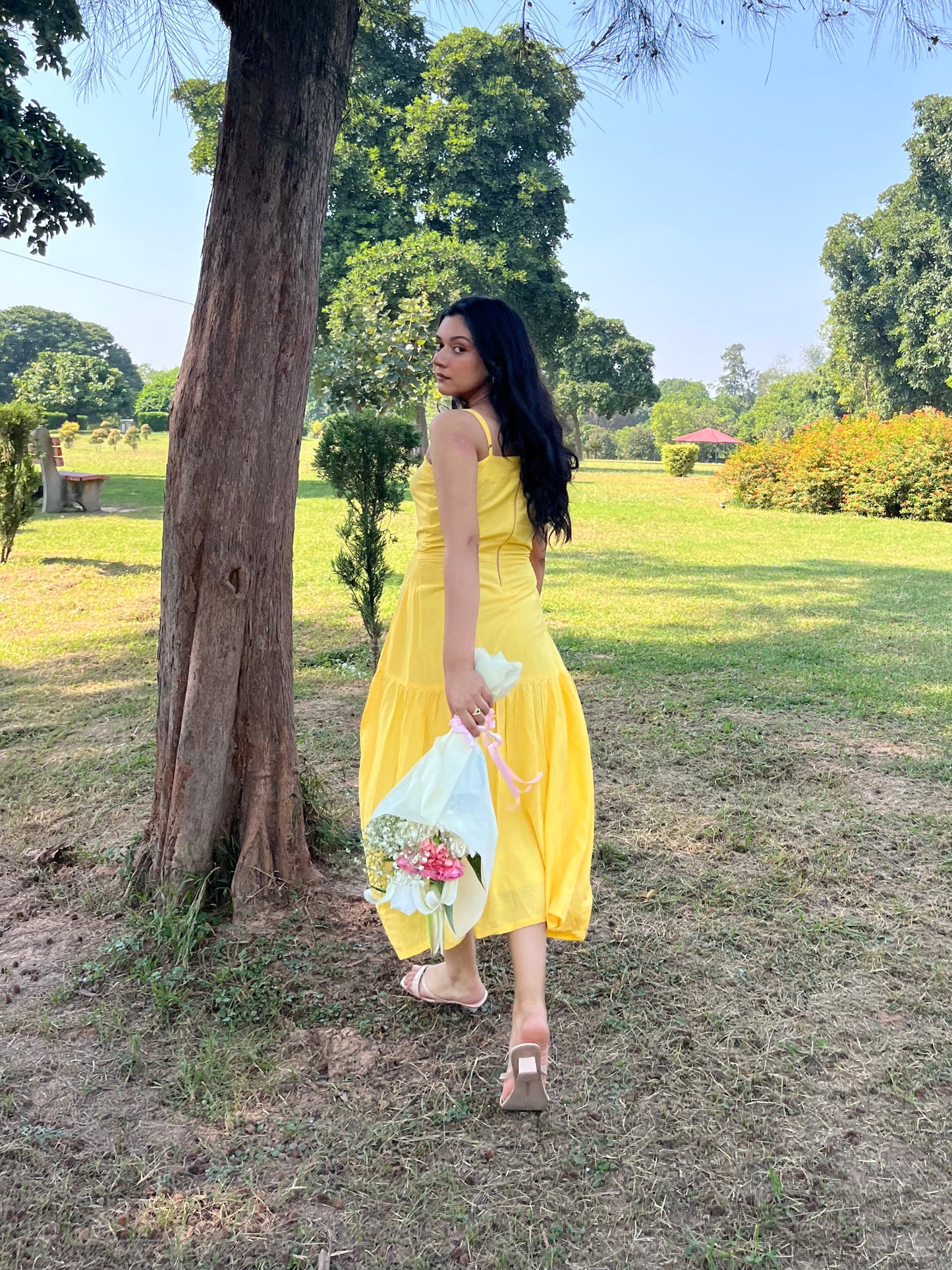 MONOMEE LADY SUNFLOWER DRESS