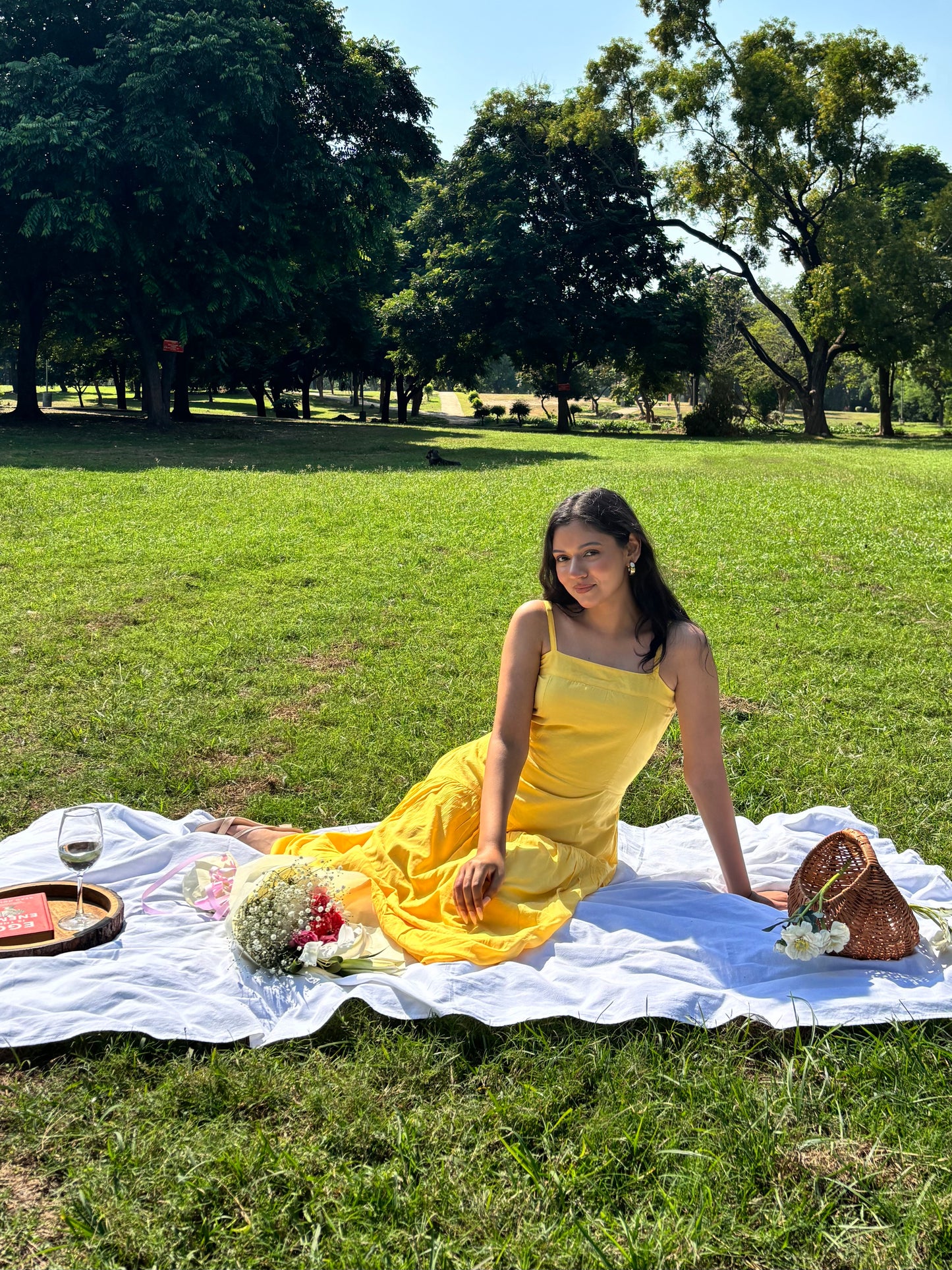 MONOMEE LADY SUNFLOWER DRESS