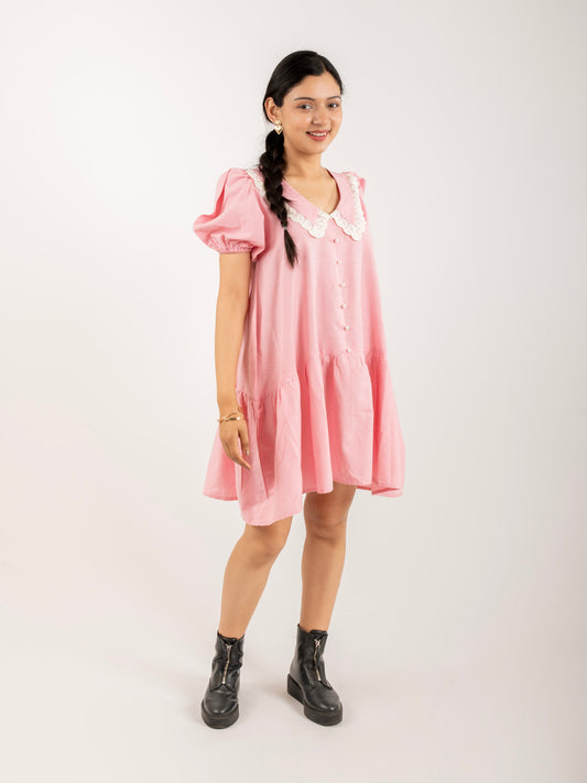 MONOMEE ABIGAIL PETER PAN COTTON DRESS