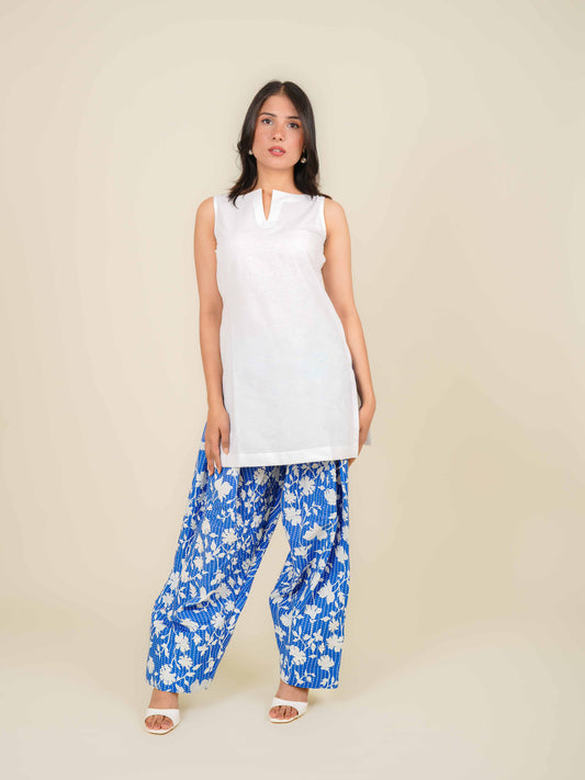 MONOMEE SAANVI FARSHI SALWAR SUIT SET