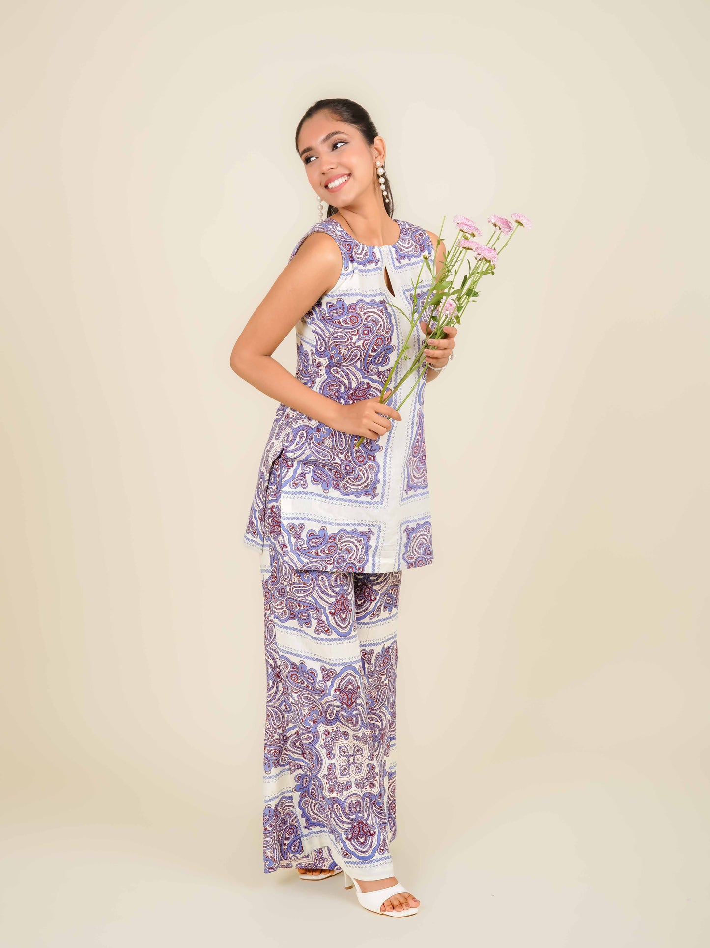MONOMEE DEMI PAISLEY PRINT BOHO CO-ORD SET