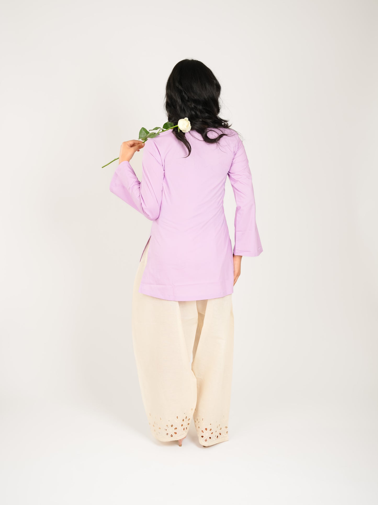 MONOMEE VANYA LILAC SCHIFFLI FARSHI SALWAR KURTA SET