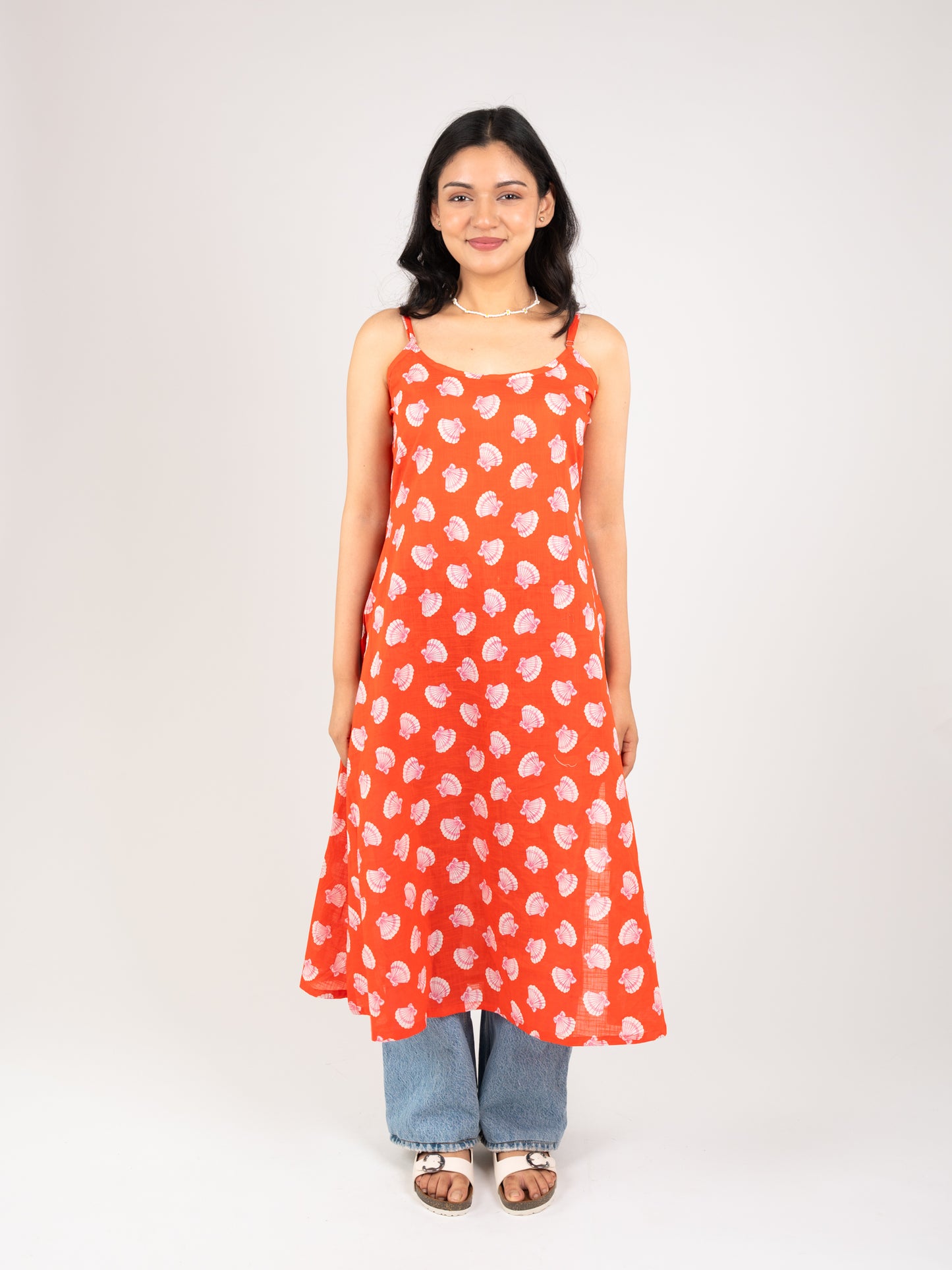 MONOMEE MISHKA SCARLET RED PRINTED KURTI