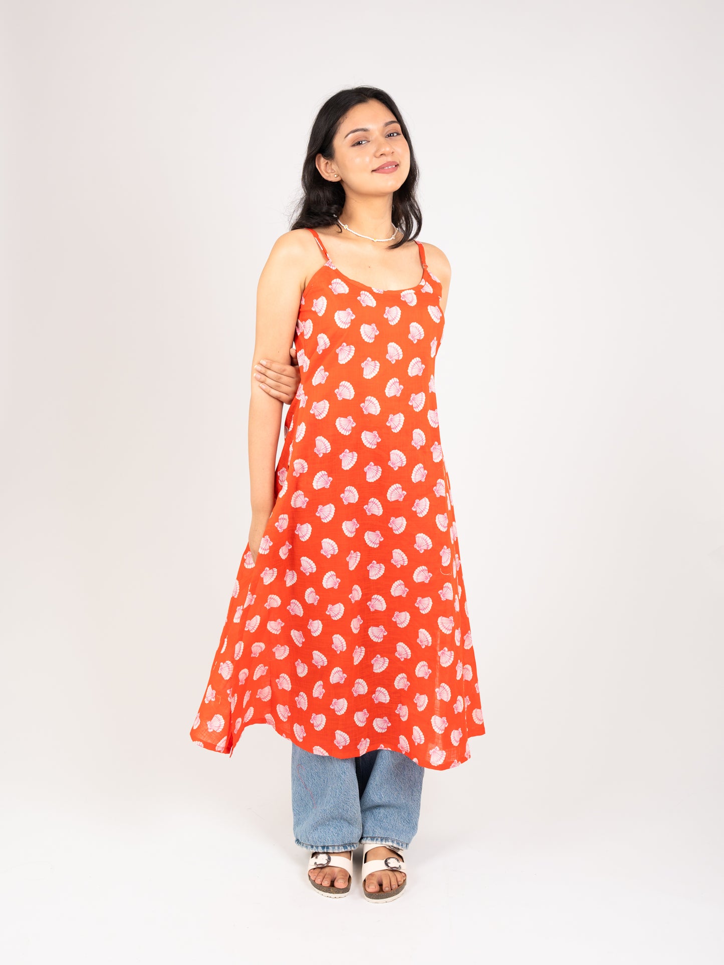 MONOMEE MISHKA SCARLET RED PRINTED KURTI