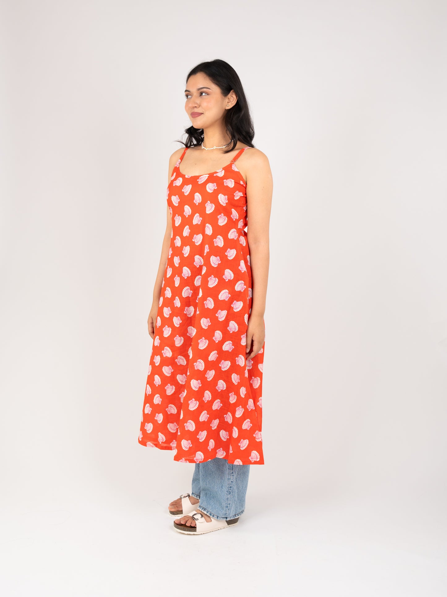 MONOMEE MISHKA SCARLET RED PRINTED KURTI