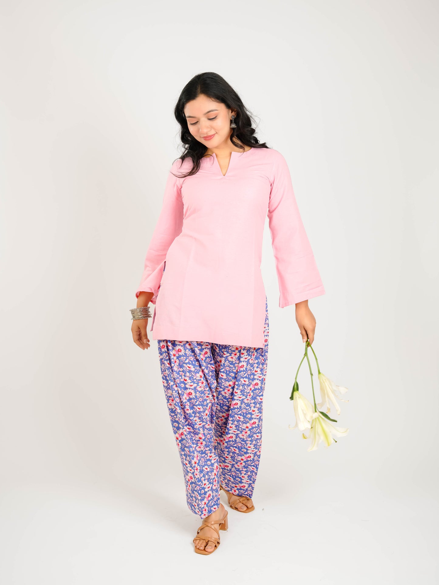 MONOMEE AADHVITA FARSHI SALWAR SUIT SET