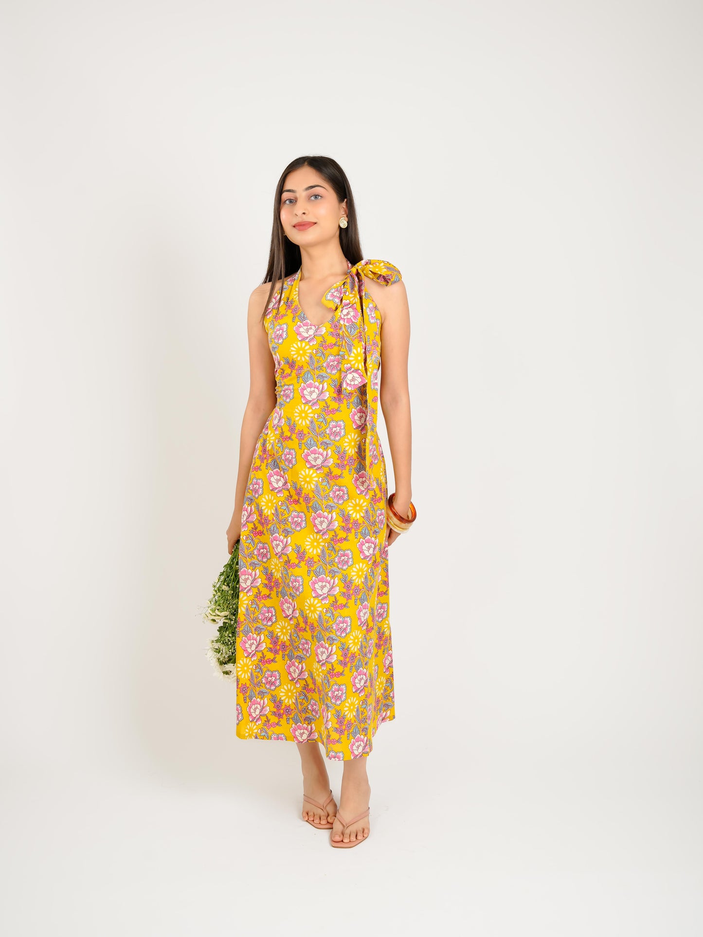 MONOMEE DOROTHY ETHNIC HALTER DRESS