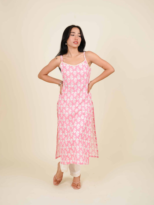 MONOMEE ANAMIKA PINK STRAIGHT KURTA