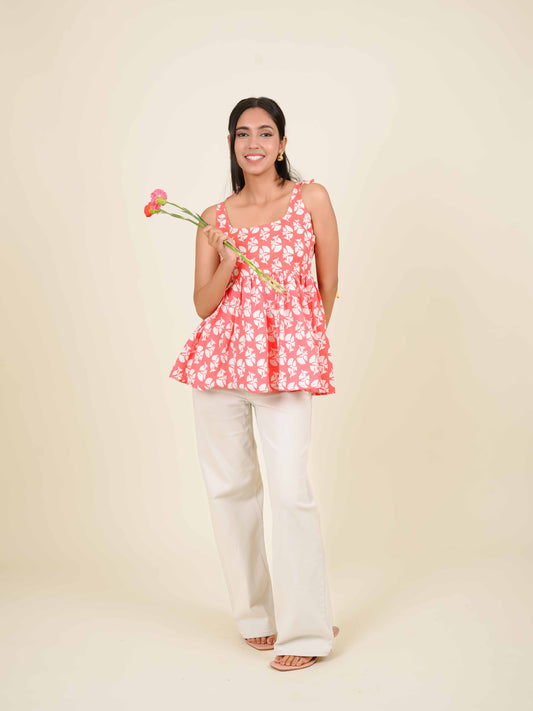 MONOMEE HALLII BOW TIE SHORT KURTI