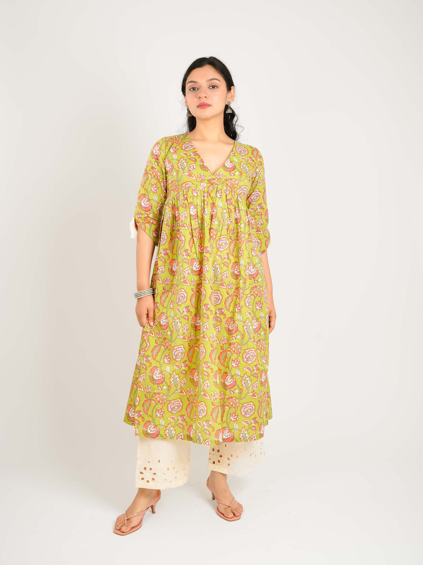 MONOMEE IDA SCHIFFLI KURTA SET