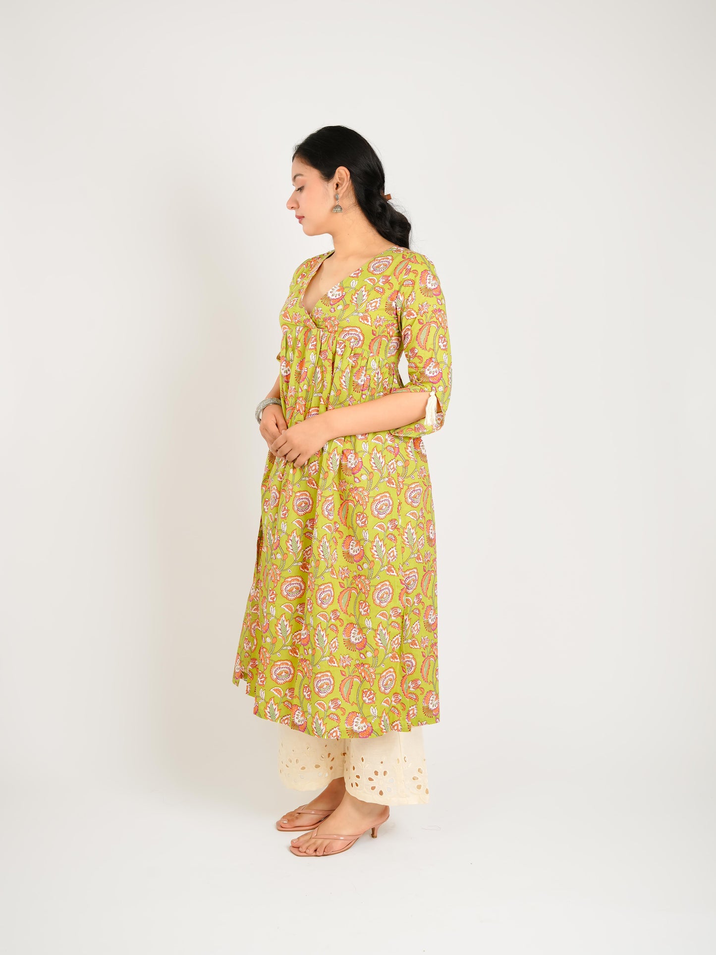 MONOMEE IDA SCHIFFLI KURTA SET