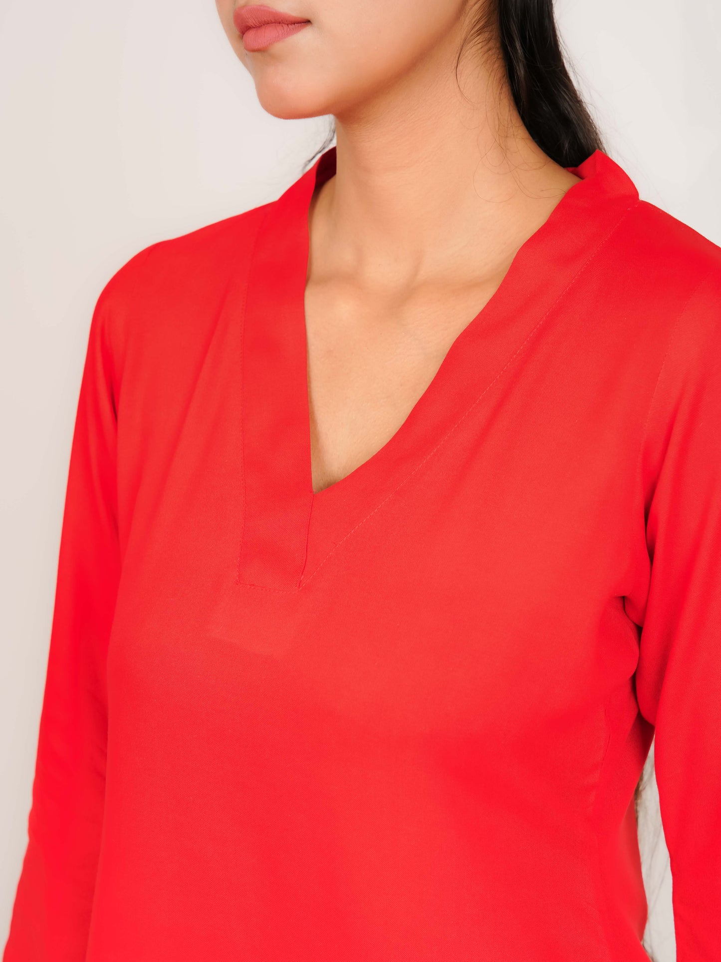 AMAIRA RED FARSHI SALWAR SUIT SET WITH DUPATTA