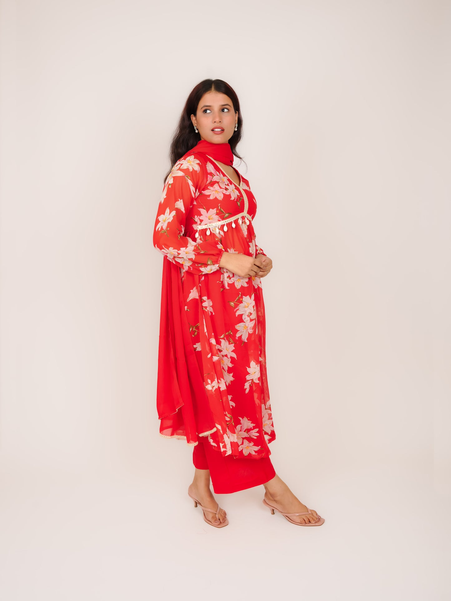 NAVIKA GEORGETTE KURTA SET WITH DUPATTA