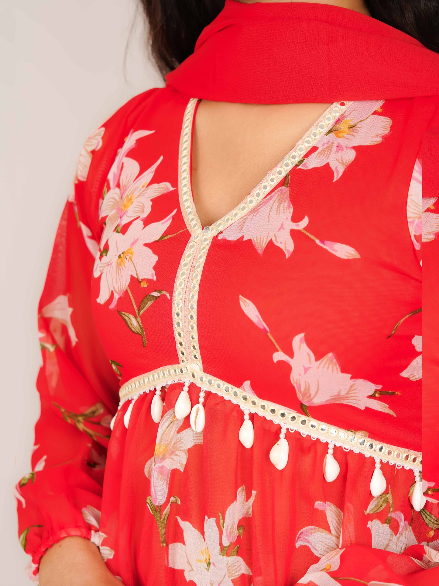 NAVIKA GEORGETTE KURTA SET WITH DUPATTA