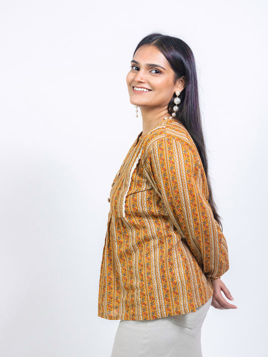 KHYATI STRIPED SHORT KURTI